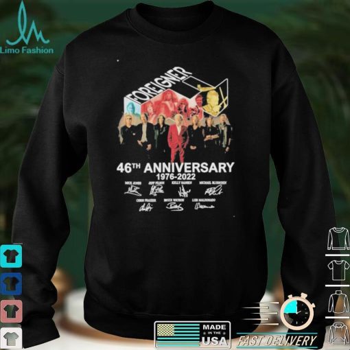 Foreigner 46th anniversary 1976 2022 thank you for the memories signatures T Shirt