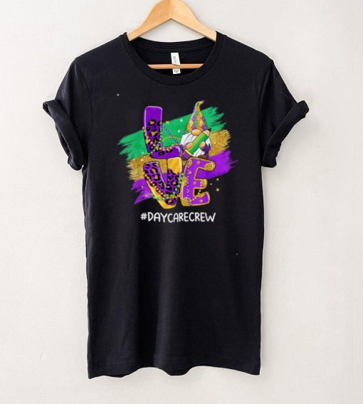 Funny Daycare Crew Leopard Mardi Gras Carnival Party T Shirt