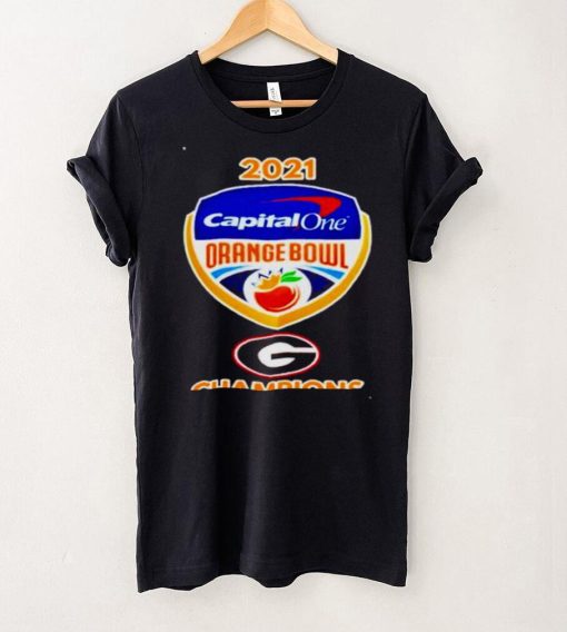 Georgia Bulldogs 2021 capital one orange bowl champions shirt