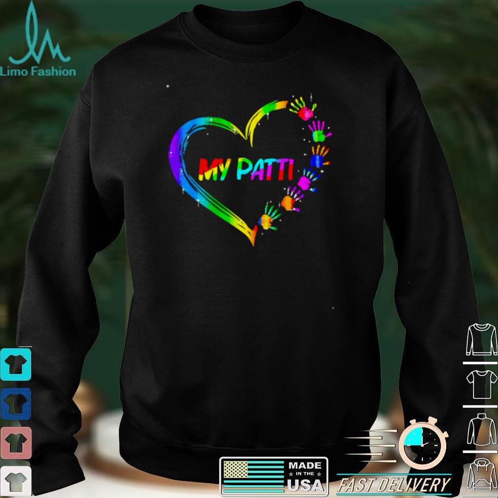 Gradient Heart Shape My Patti Shirt