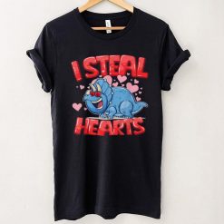 I Steal Hearts Valentines Day Dinosaur Boys Valentine Boy T Shirt