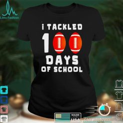I Tackled 100 Day Of School Football Boy 100th Day School t shirt