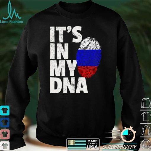 IT'S IN MY DNA Russia Russian Flag Official Pride Gift Long Sleeve T Shirt