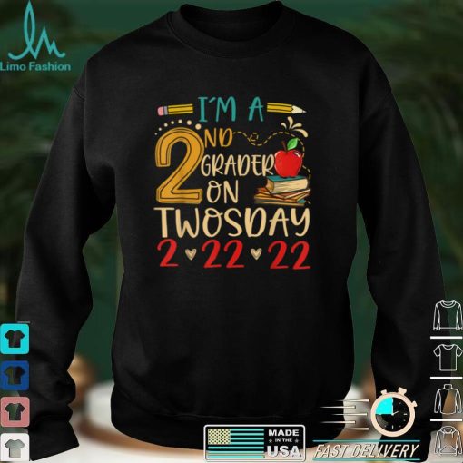 I'm A 2nd Grader On Twosday 2_22_2022 Funny Boys Girls Kids T Shirt