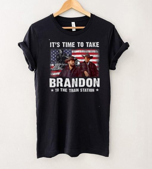 Its Time To Take To The Train Station American Flag T Shirt