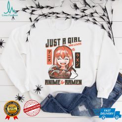 Just A Girl Who Loves Anime & Ramen Teenage Girl Anime T Shirt