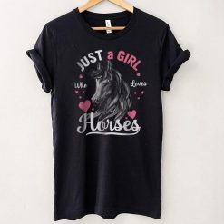 Just a Girl Who Loves Horses Watercolor Horse For Teen Girls T Shirt