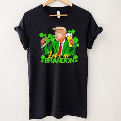 Lets Go Brandon St Patricks Day Trump Beer Shamrock Clover shirt