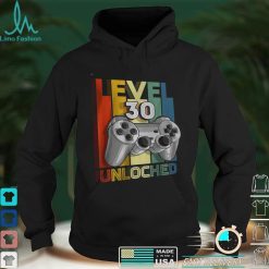 Level 30 Unlocked Matching Video Game 30th Birthday Gift Boy T Shirt