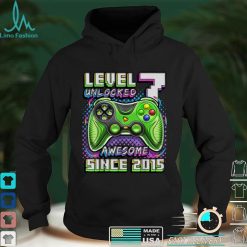 Level 7 Unlocked Awesome 2015 Video Game 7th Birthday Boy T Shirt