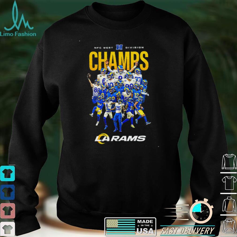 Los Angeles Rams 2021 NFC West Division Champi0ns Blocked Favorite T Shirt