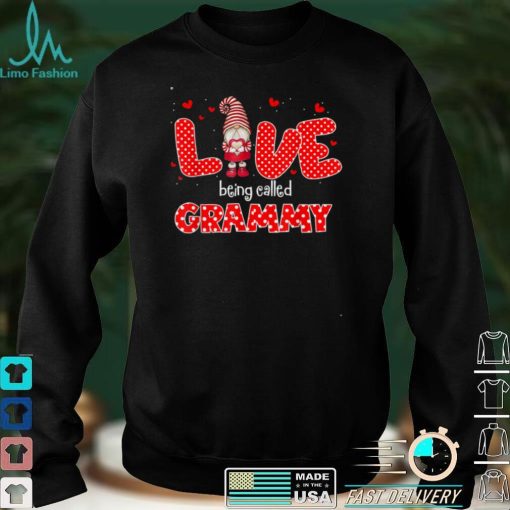 Love Being Called Grammy Gnome Valentine Day Matching T Shirt