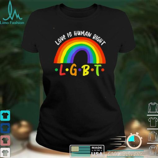 Love Is Human Right LGBT Pride Valentines Day LGBT shirt