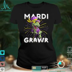 Mardi Gras Funny T Rex Mardi Grawr Costume Kids T Shirt