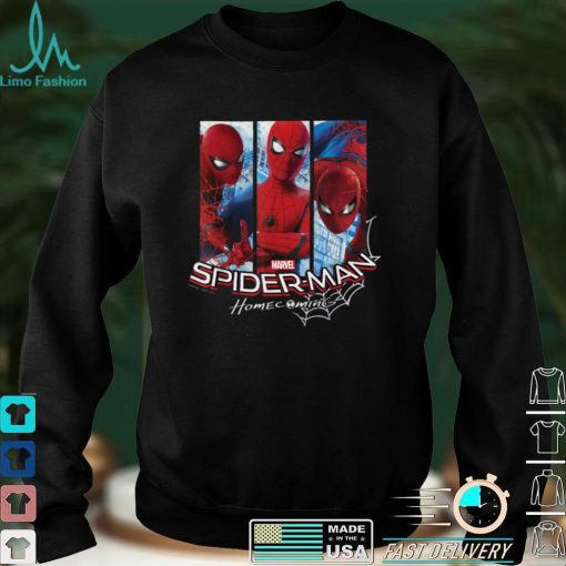 Marvel Spider Man Homecoming Three Panel Pose T Shirt