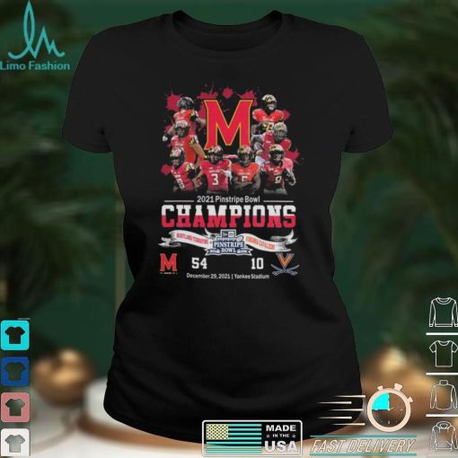 Maryland Terrapins 2021 Pinstripe Bowl Champions Ncaa Football Graphic Unisex T Shirt