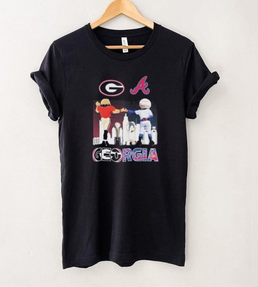 Mascot Georgia Bulldogs And Atlanta Braves Champions 2021 Shirt