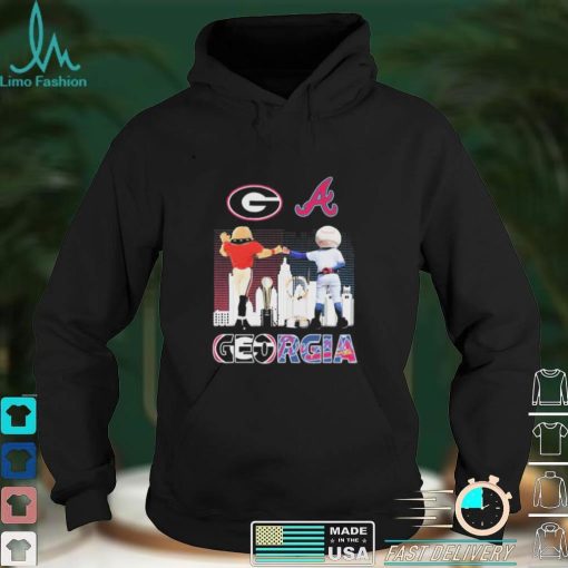 Mascot Georgia Bulldogs And Atlanta Braves Champions 2021 Shirt