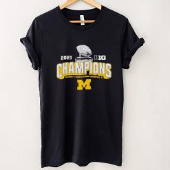 Michigan 2021 Big Ten Football Champions Navy T Shirt