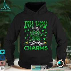 My Dog Is My Lucky Charms Paw Shamrock St Patricks Day Shirt