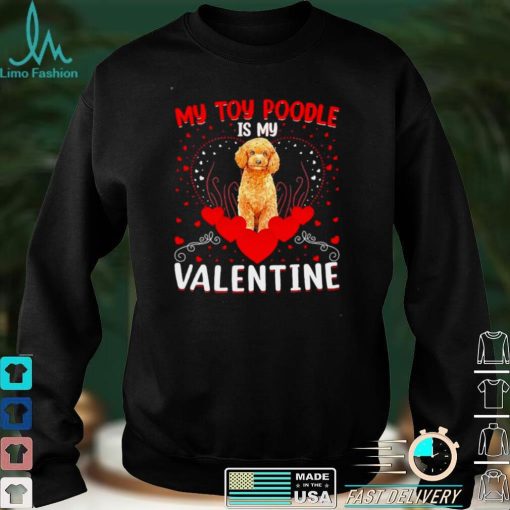 My Toy Poodle Is My Valentine Toy Poodle Valentine Day Shirt