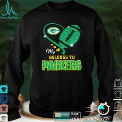 My belongs to Green Bay Packers Heart shirt