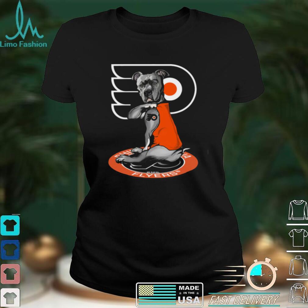 Philadelphia Flyers   Pitbull nhl tattoo   T Shirt