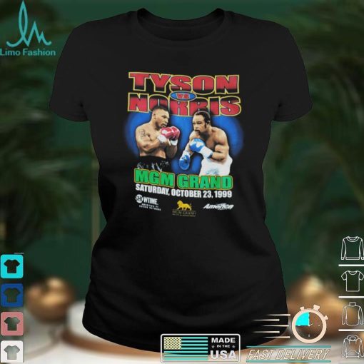 Rare Vintage Mike Tyson vs Norris 90's t shirt Boxing MGM Grand Rap hip hop