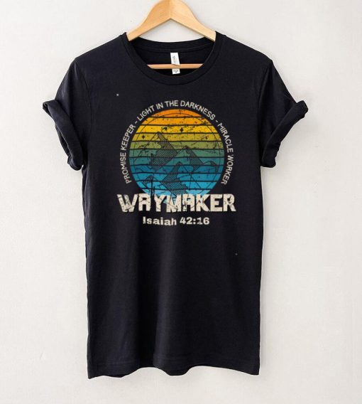 Retro Waymaker Promise Keeper Miracle Worker Christian T Shirt