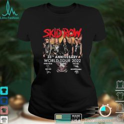 Skid Row 35th Anniversary World Tour 2022 Signatures Thank You For The Memories Shirt