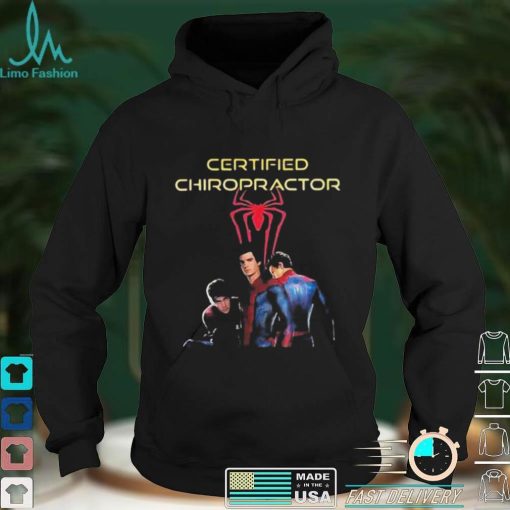 Spider Man Certified Chiropractor shirt