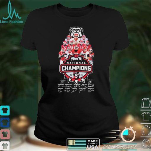 The Georgia Football Team National Champions 2021 Signatures Shirt