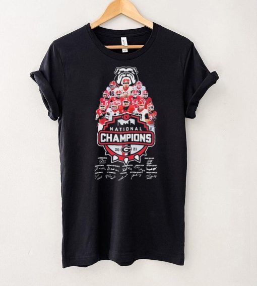 The Georgia Football Team National Champions 2021 Signatures Shirt