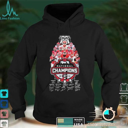 The Georgia Football Team National Champions 2021 Signatures Shirt