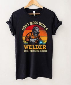 Welder Gifts Funny Welding Image On Back Of T Shirt tee