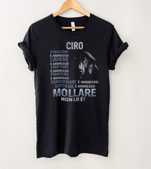 Wolf Ciro Strisciare E Ammesso Cadere E Ammesso Vomitare E Ammesso Piangere Shirt