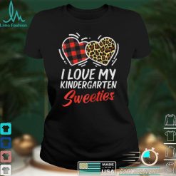 Womens I Love My Kindergarten Sweeties Valentines Day Teacher T Shirt