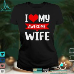 i Love My Wife Red Heart Valentines Day Matching Couple Shirt