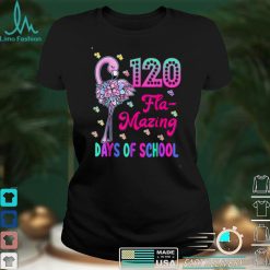 120 Flamazing Days of School Flamingo 120th Day Teachers T Shirt
