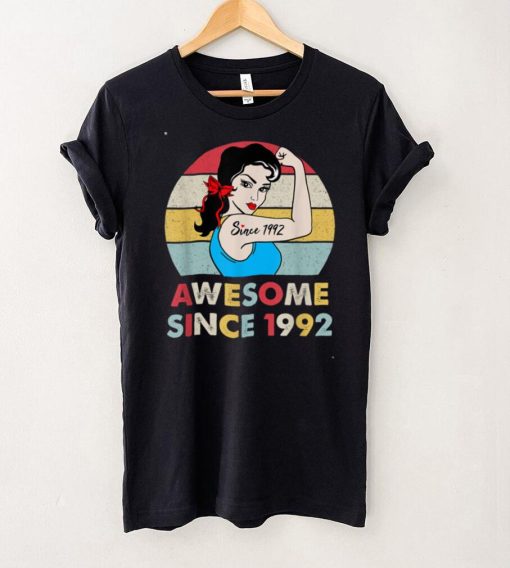 30 Year 30th Birthday   Women Vintage 1992 Birthday Gift T Shirt