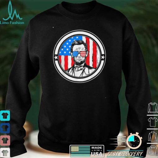 4th Of July Abraham Lincoln Beard President USA Independence T Shirt