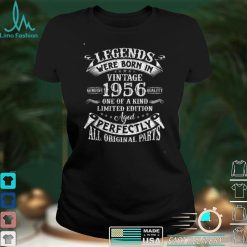 66th Birthday Tee Vintage Legends Born In 1956 66 Years Old T Shirt