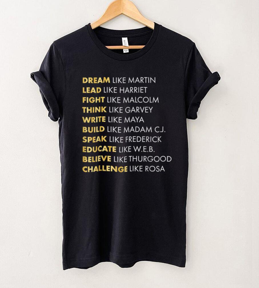 Black History T Shirts   Dream Like Martin T Shirt