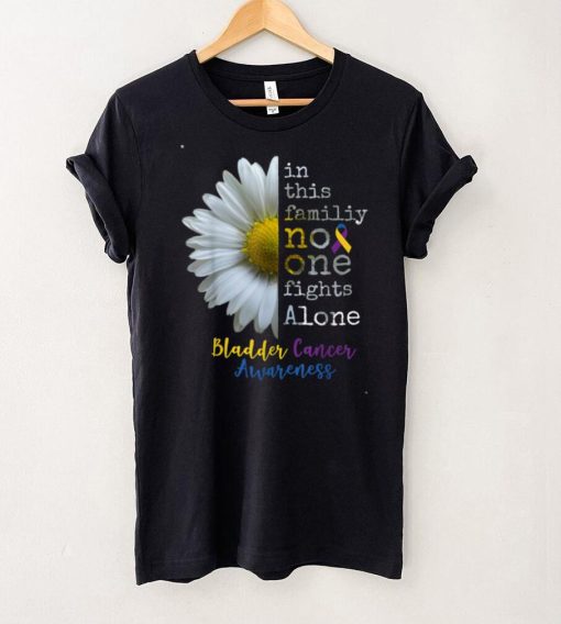 Bladder Cancer Awareness Uplifting Encouragement Flower T Shirt