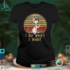 Cat gifts for cat lovers Mid finger cat I do what i want cat T Shirt