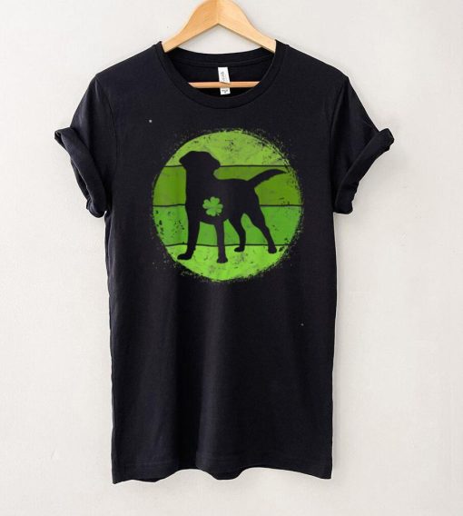 Circular Labrador Irish Shamrock Gift Dog St Patrick’s Day T Shirt