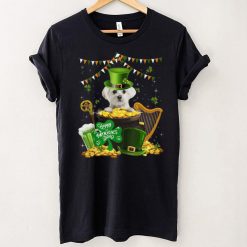 Cute Maltese Dog Shamrock St Patricks Day Dog Irish T Shirt