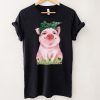 Cute Pig With Green Bandana Farmer Pig Lover St Patricks Day Long Sleeve T Shirt