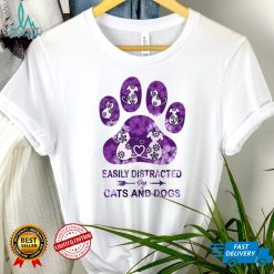 Easily distracted cats and dogs shirt