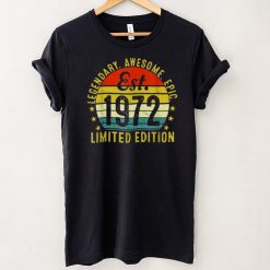 Est 1972 Vintage 1972 Limited Edition 50th Birthday Shirt